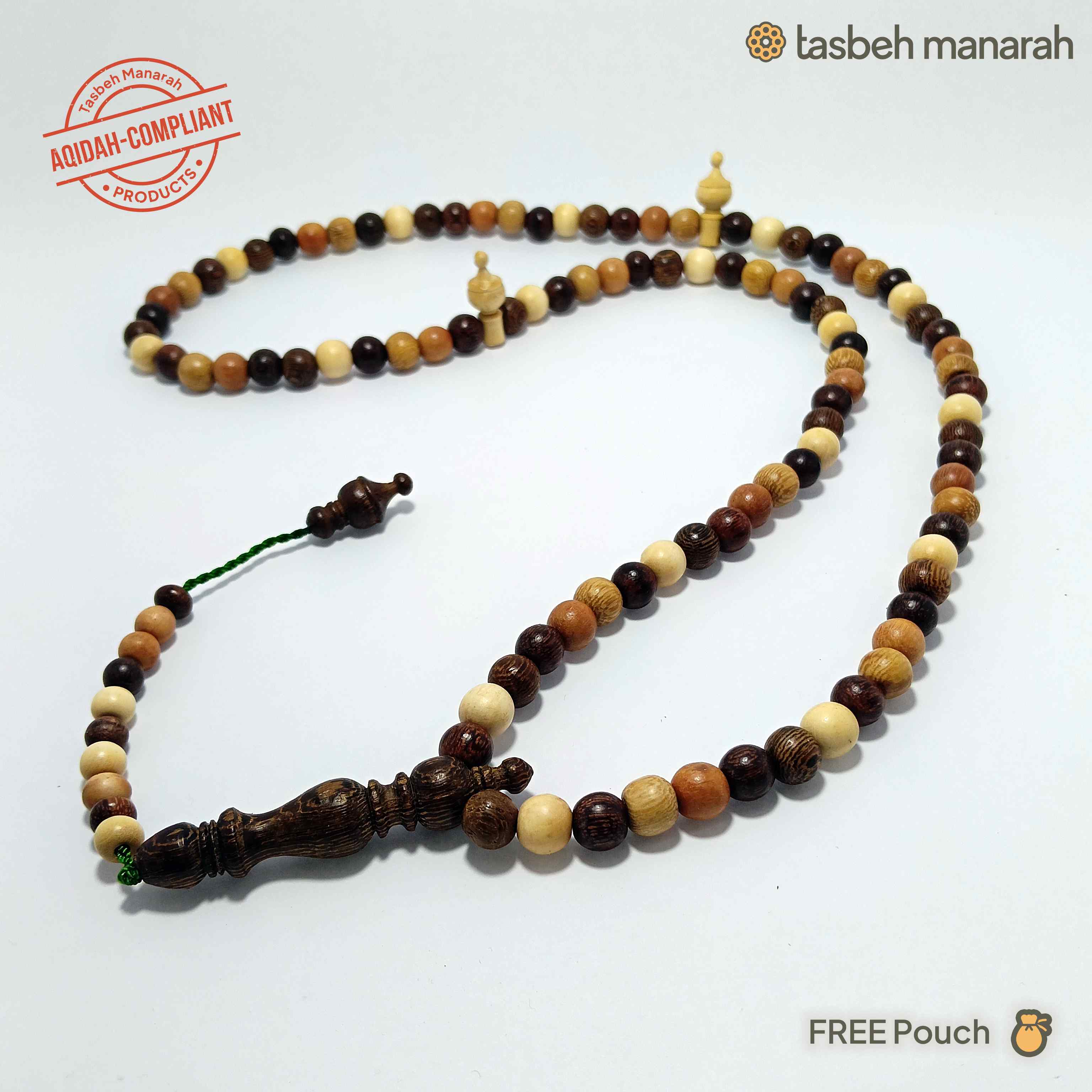 Earth Tone v1 Tasbih - 8mm