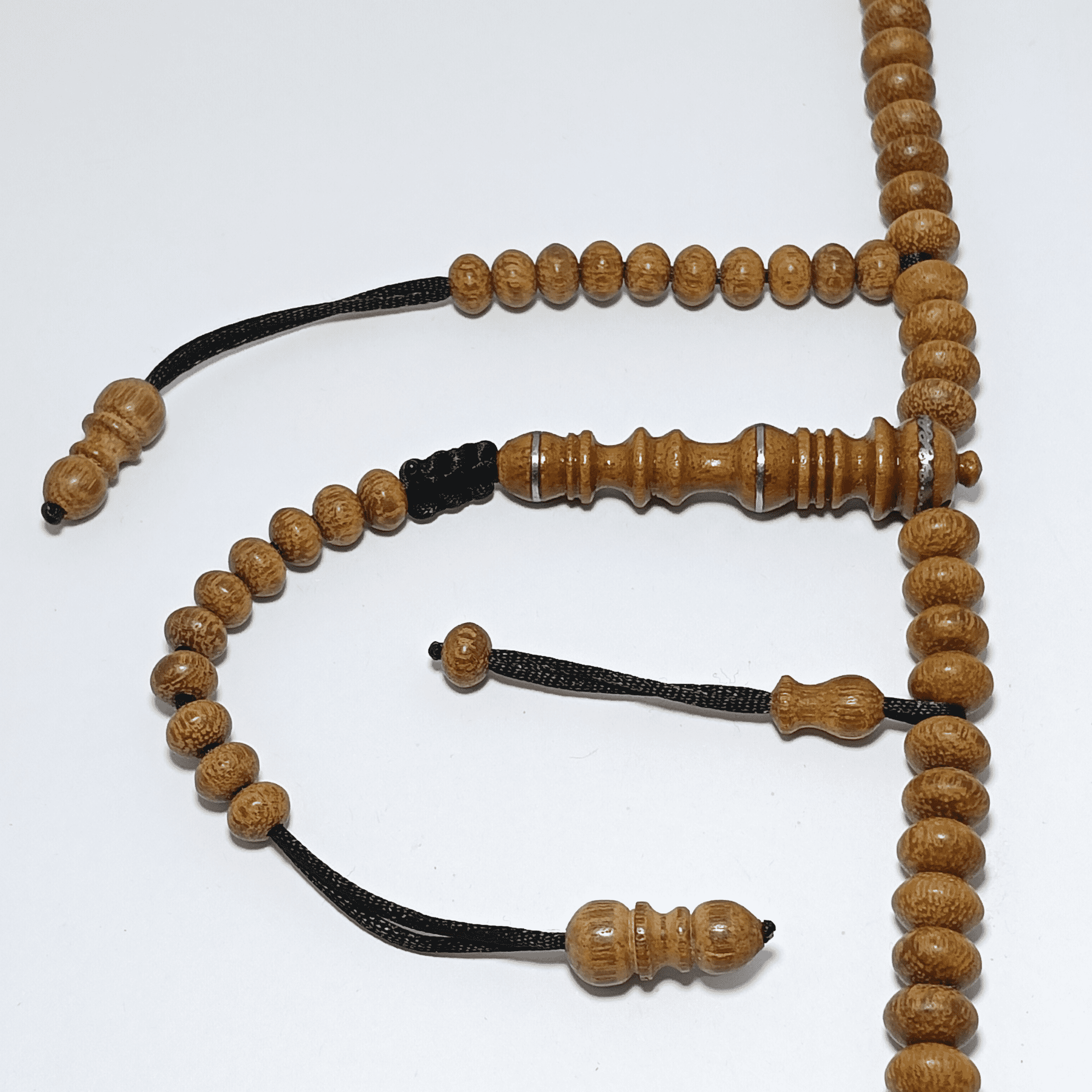 Belian Sarawak Silver Tasbih - Oval, 8mm 2