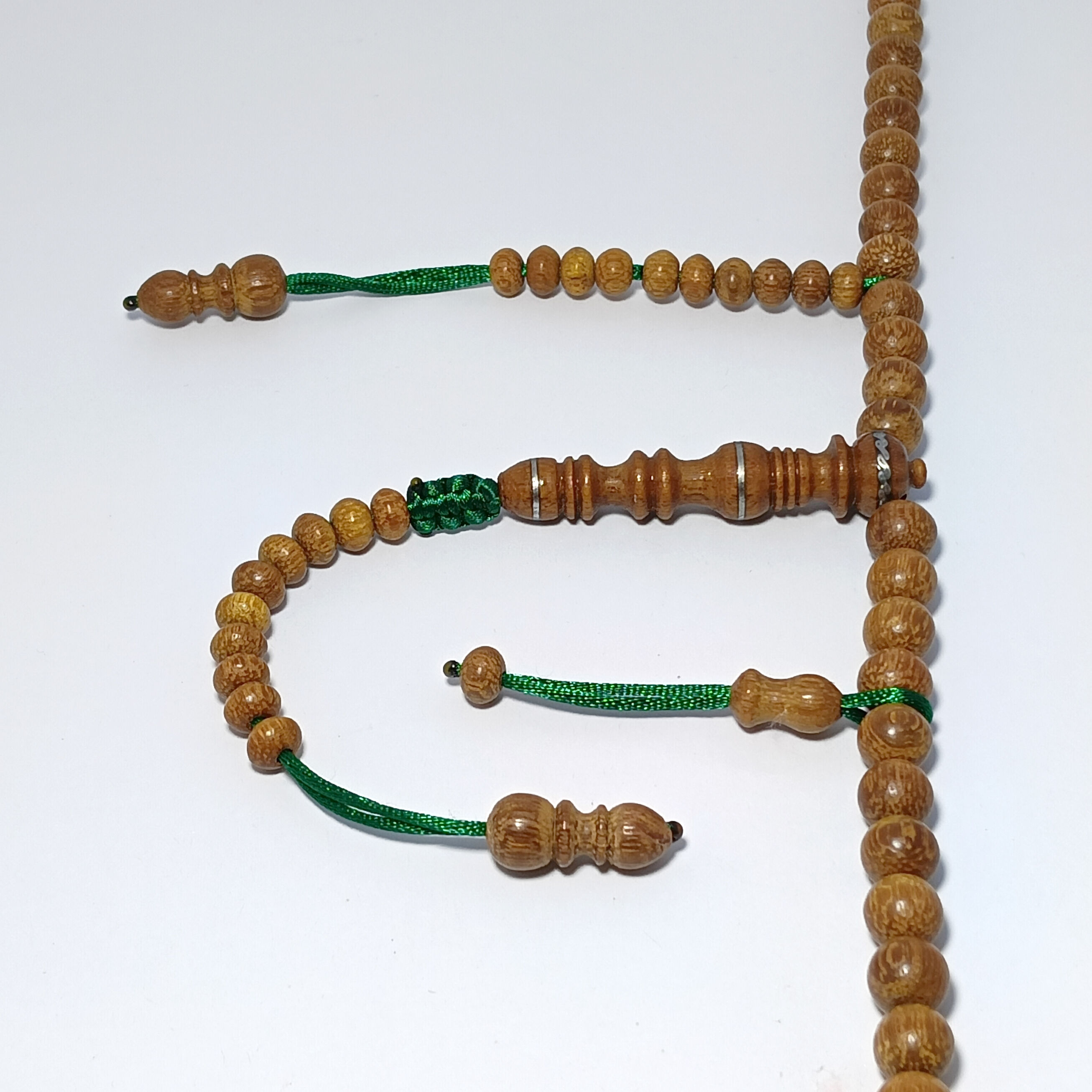 Belian Sarawak Silver Tasbih - Round, 8mm 2
