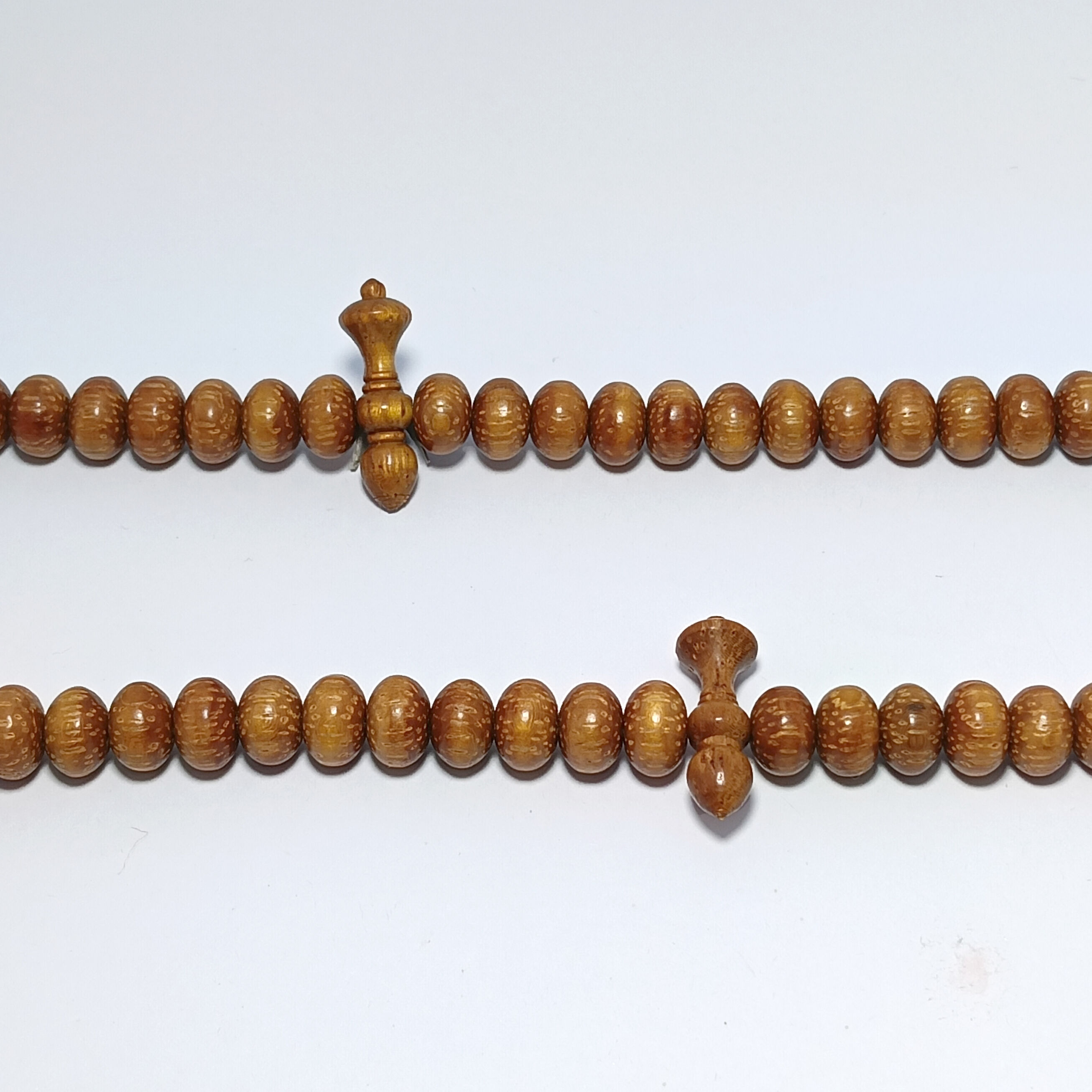 Merbau Papua Silver Tasbih - Oval, 10mm 3