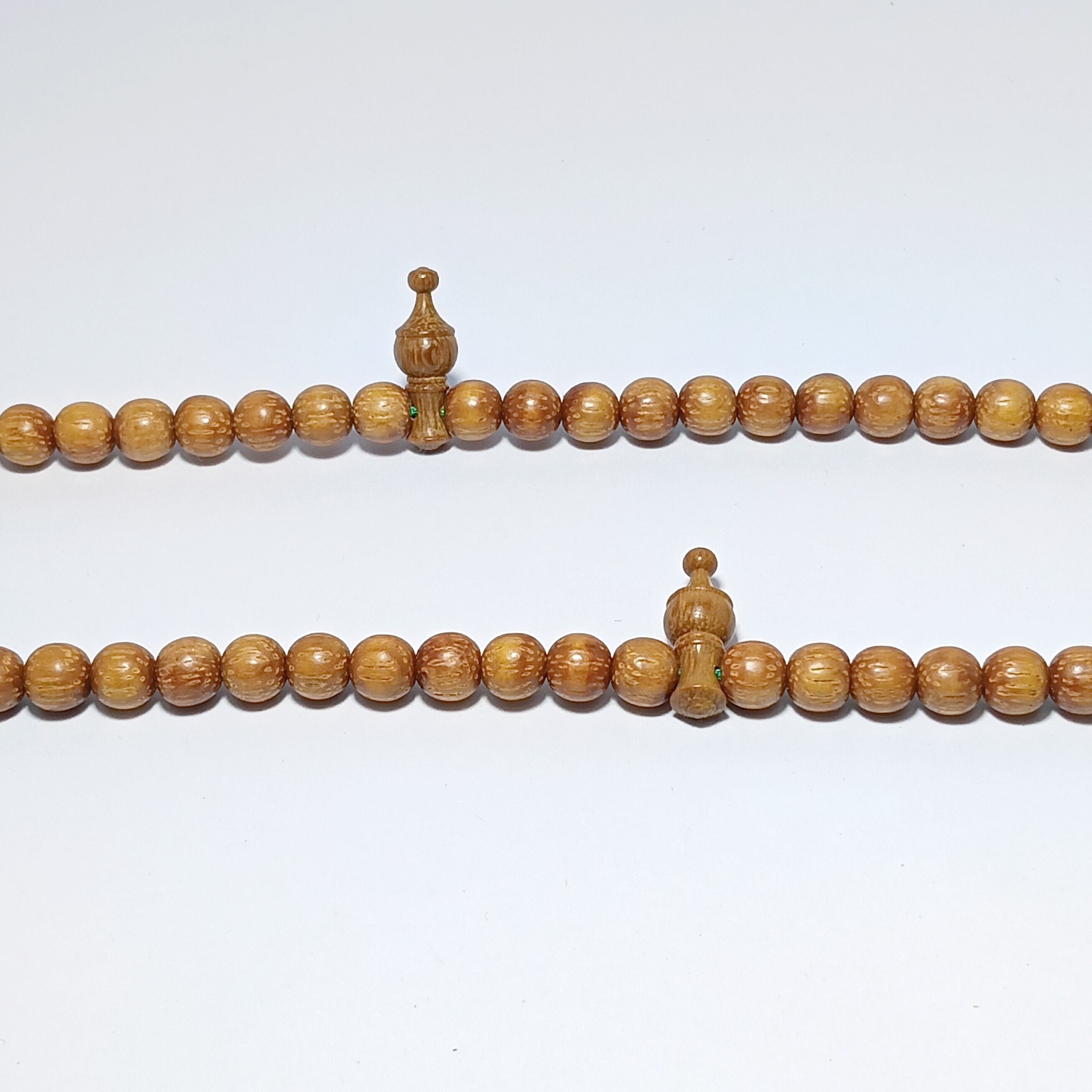 Merbau Papua Silver Tasbih - Round, 8mm 3