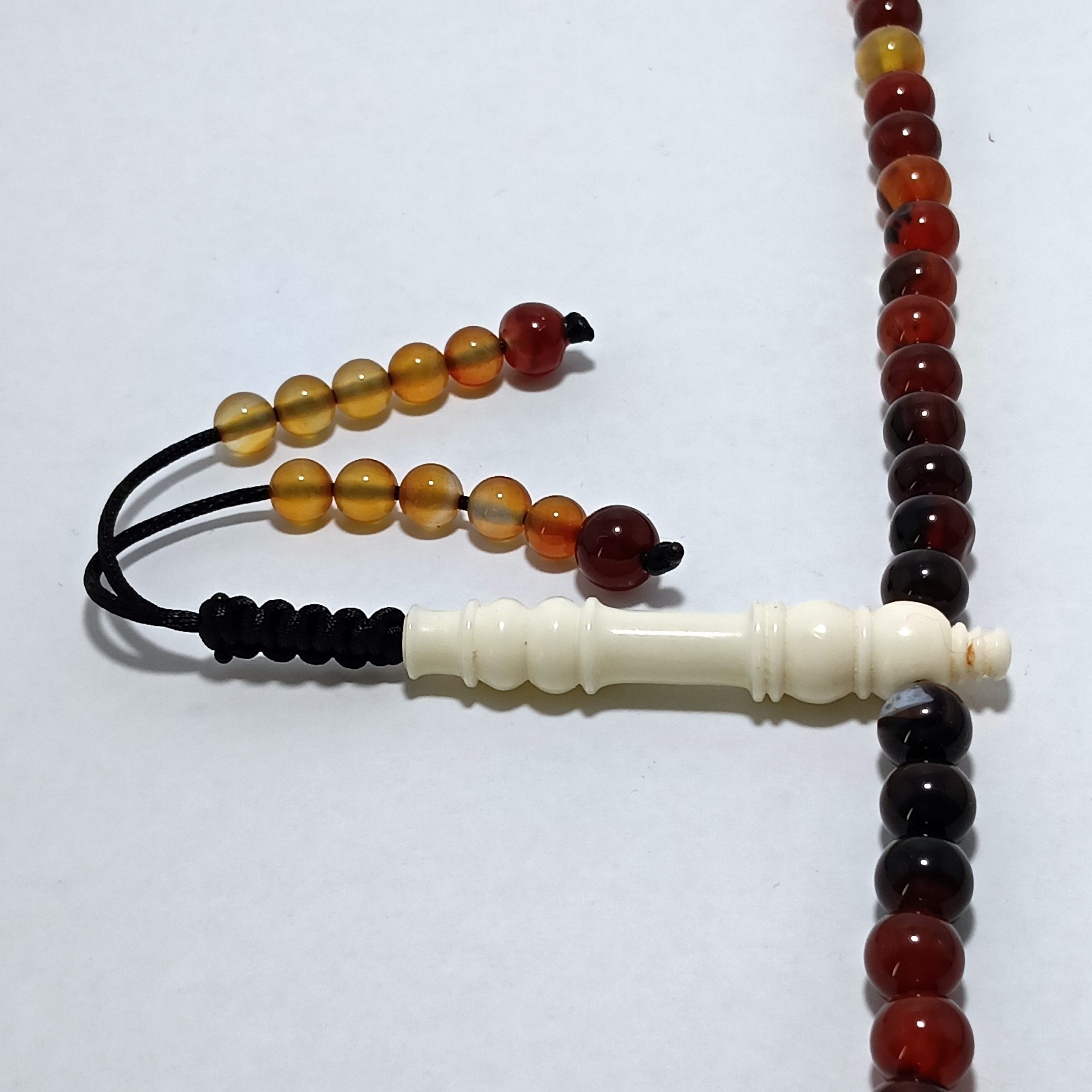 Tasbih Gemstone: Carnelian - 99 Beads 2