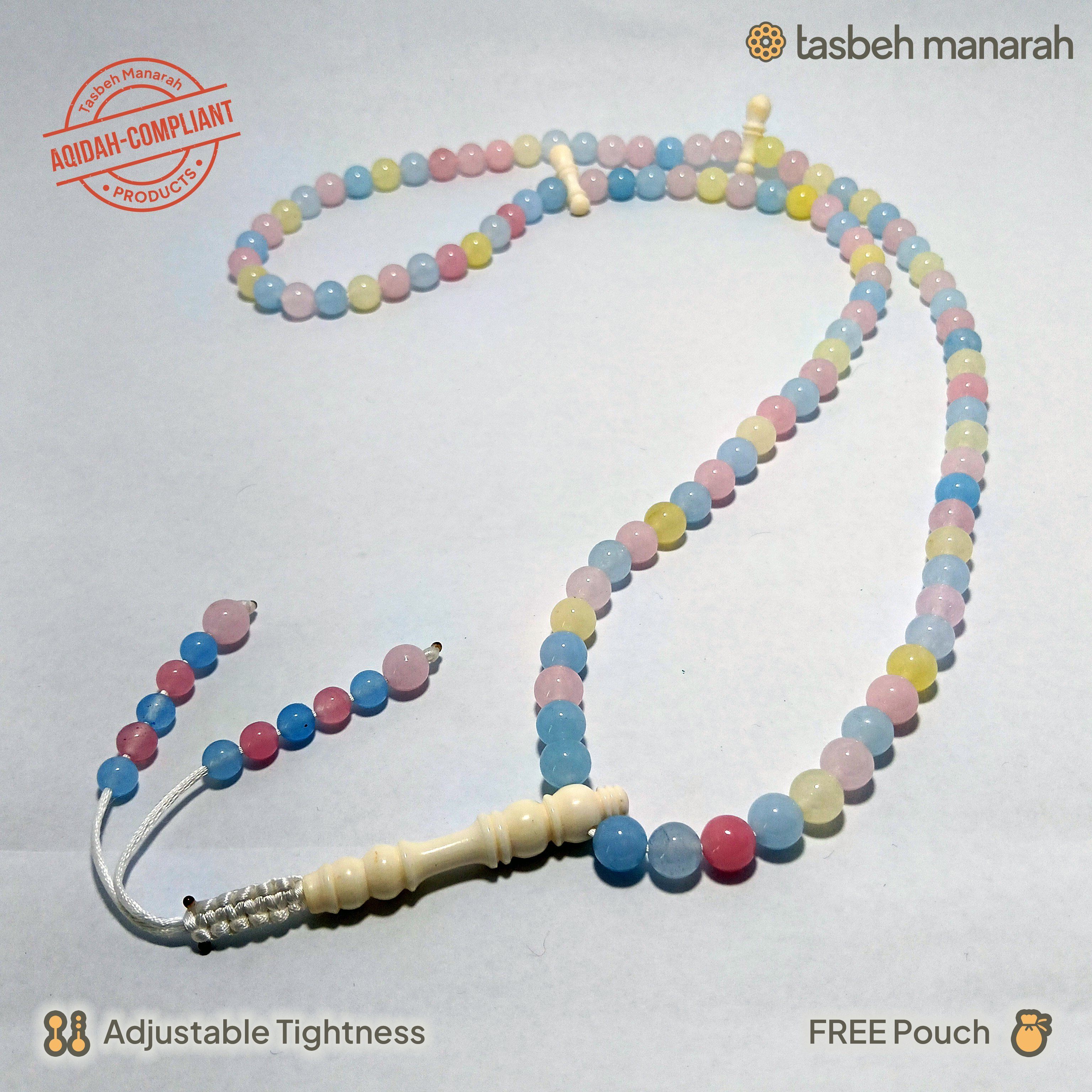 Tasbih Gemstone: Morganite - 99 Beads
