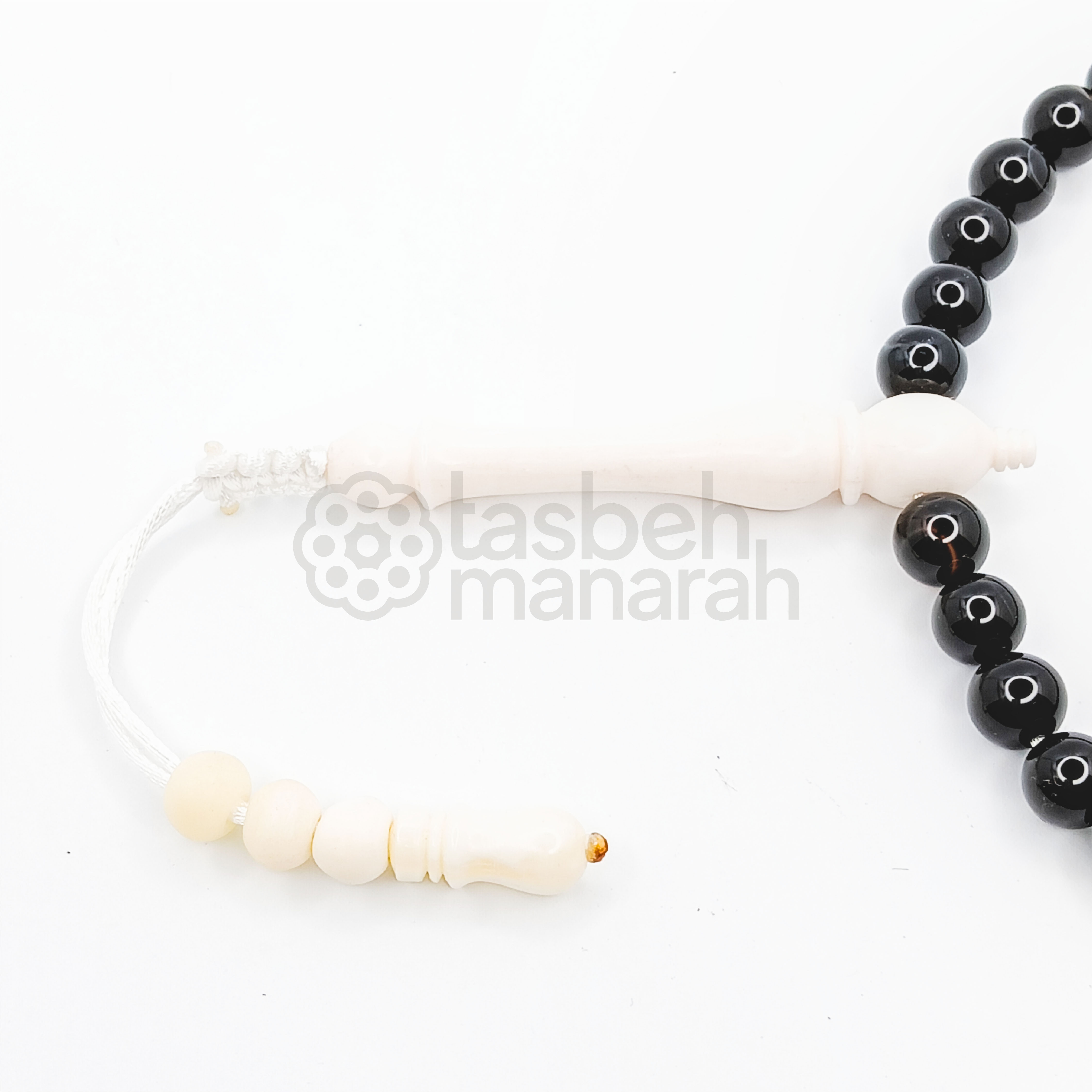 Tasbih Daily Gemstone: Black Onyx - 33 Beads 2