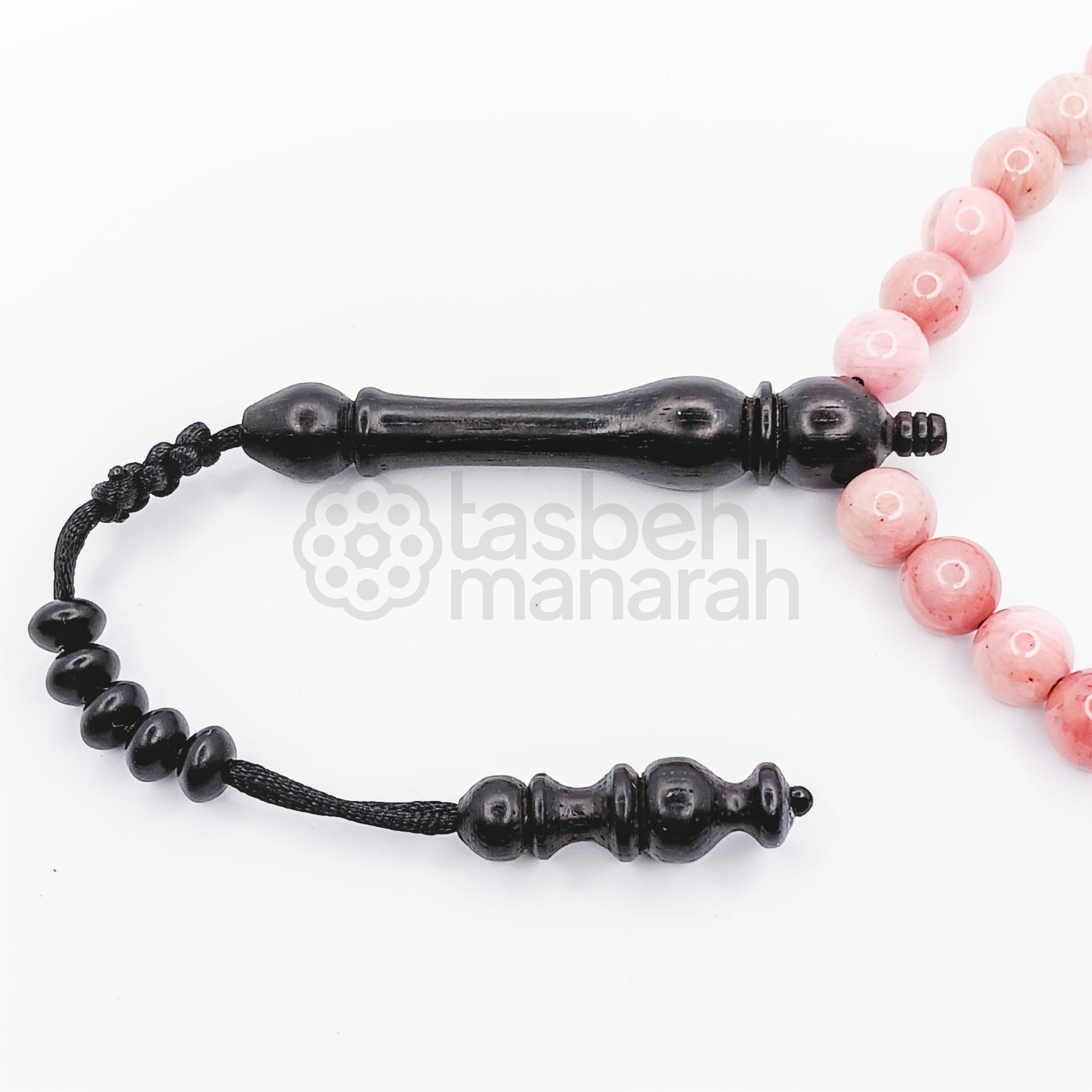 Tasbih Daily Gemstone: Rhodonite Agate - 33 Beads 2