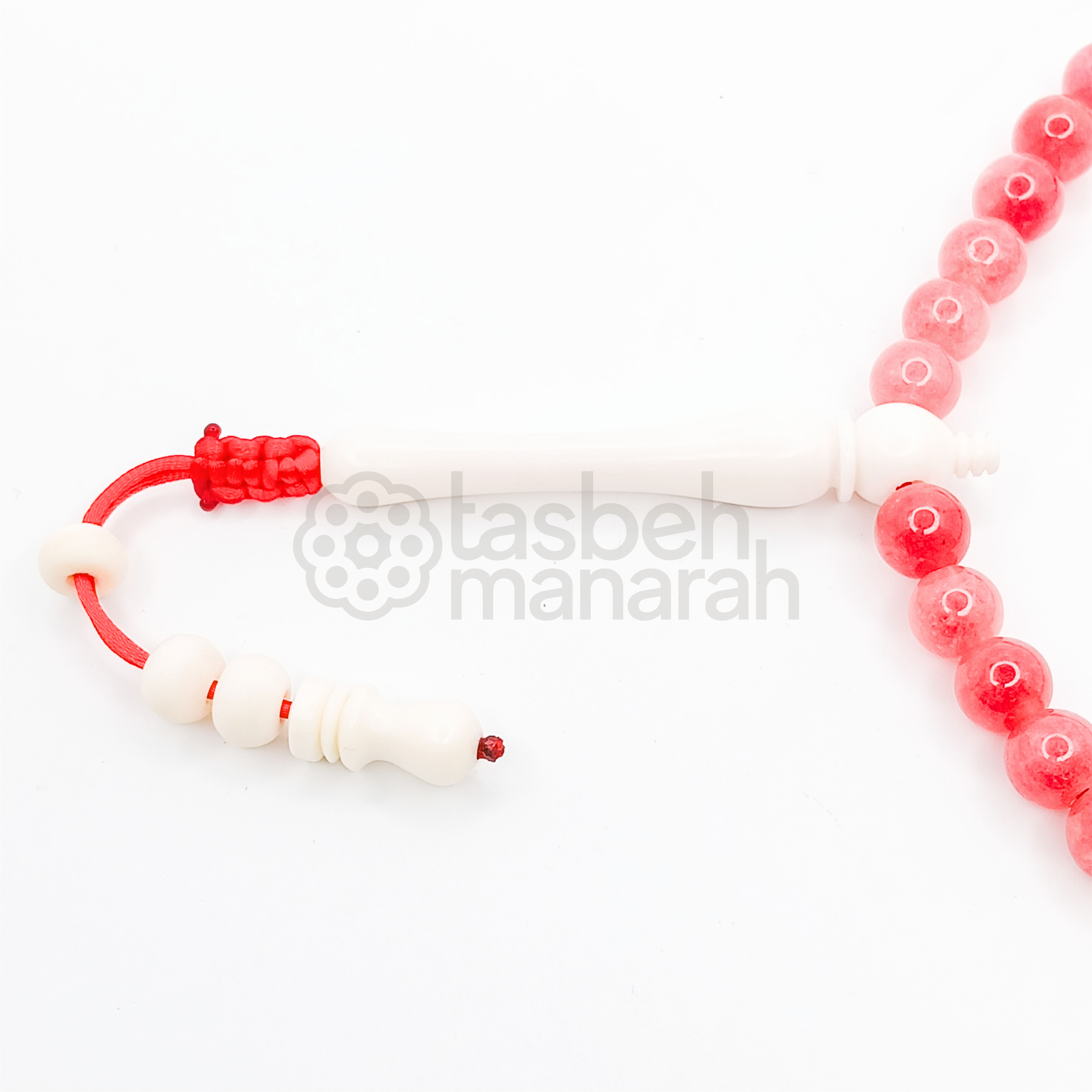 Tasbih Daily Gemstone: Rose Agate - 33 Beads 2