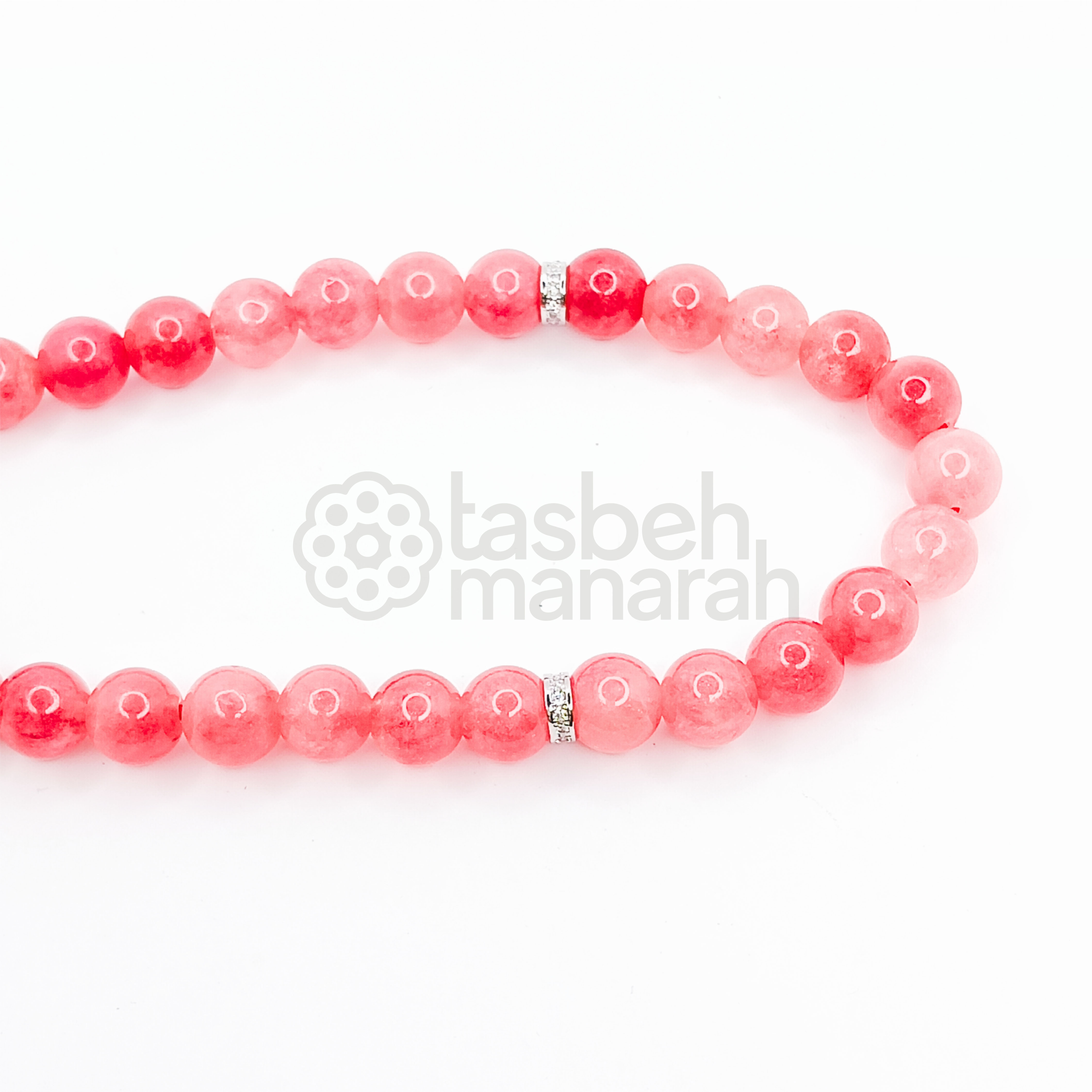 Tasbih Daily Gemstone: Rose Agate - 33 Beads 3