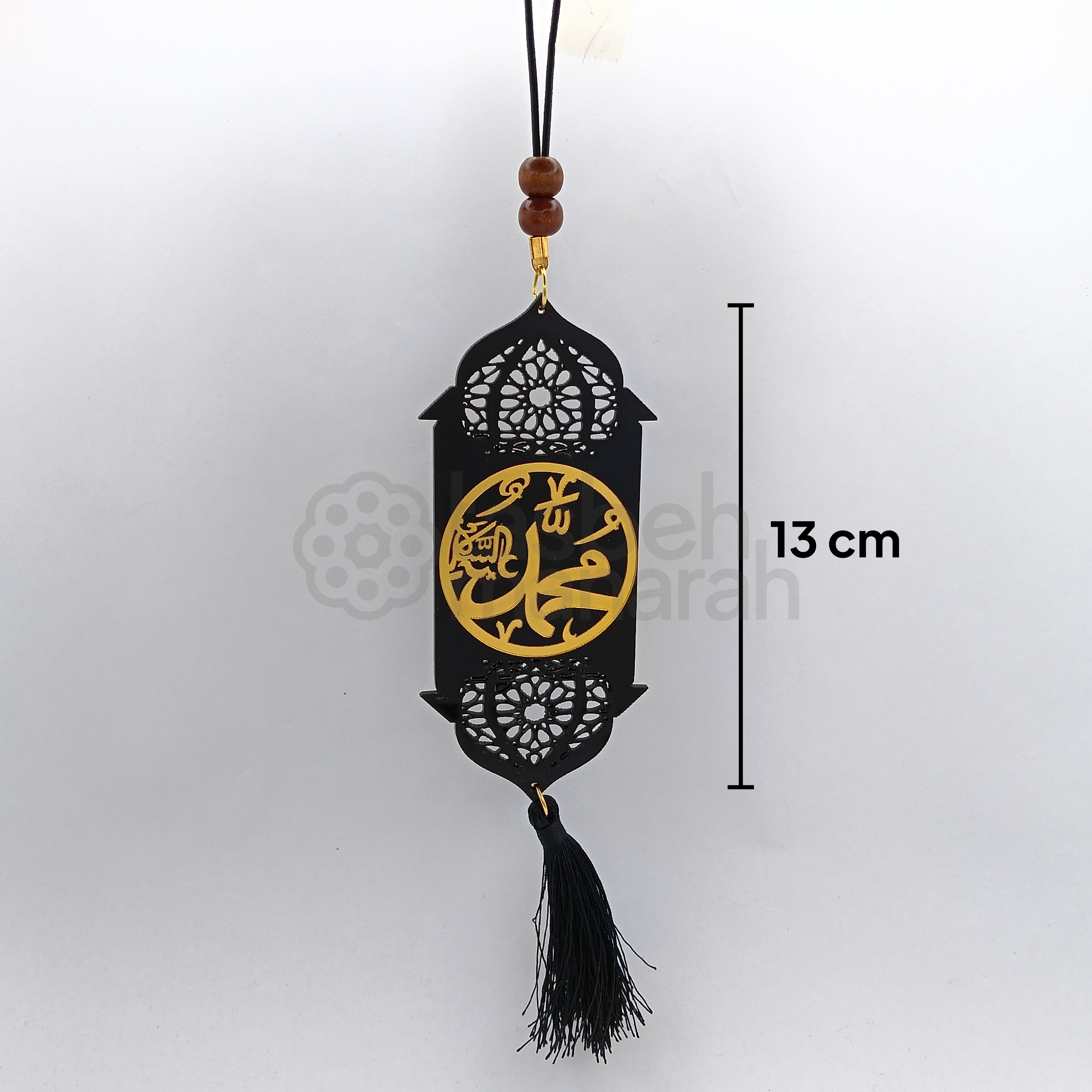 Islamic Car Pendant - Gold Kubah 2