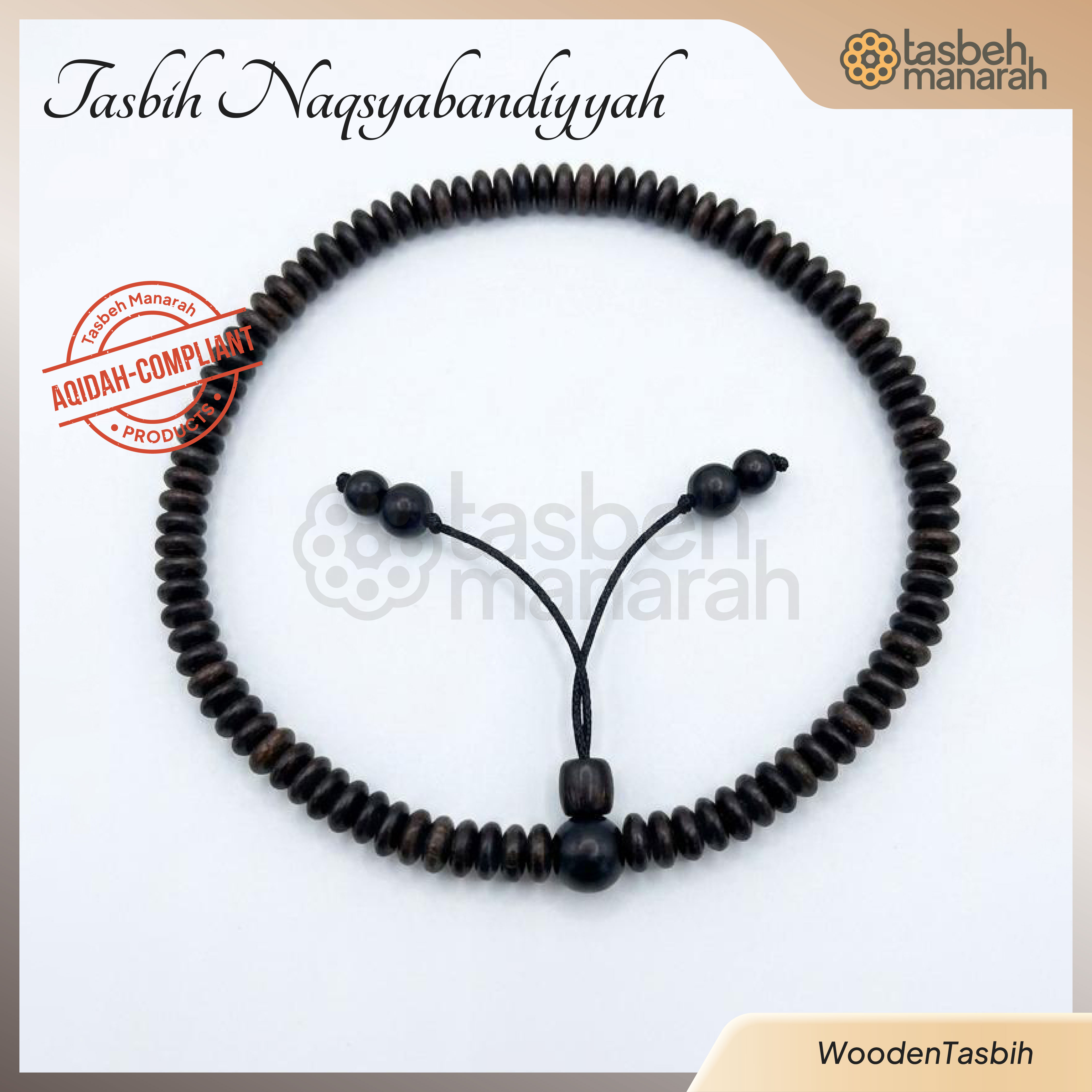 Tasbih Tarekat Naqsyabandiyyah: Classic - 100 Beads
