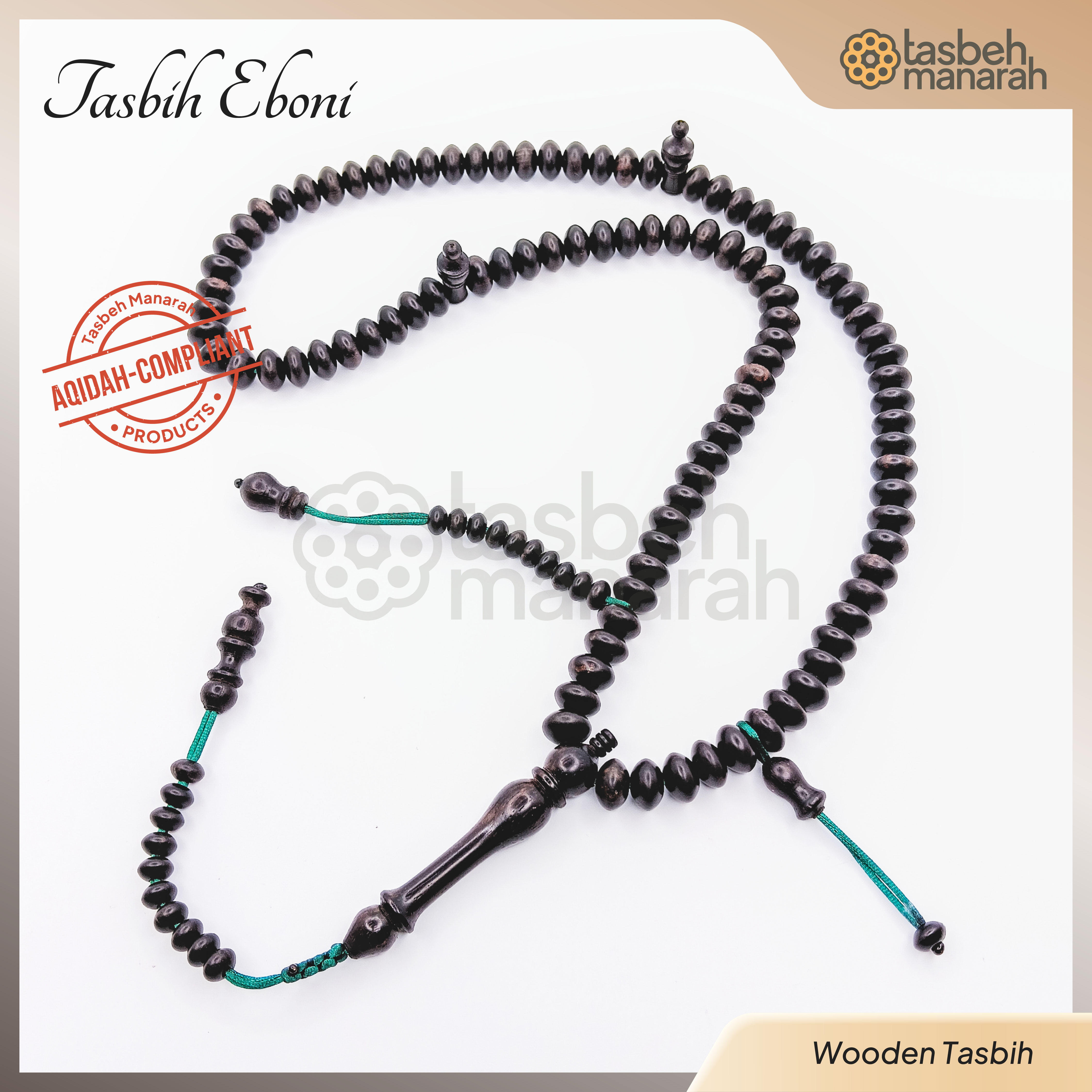 Tasbih Eboni - 99 Beads