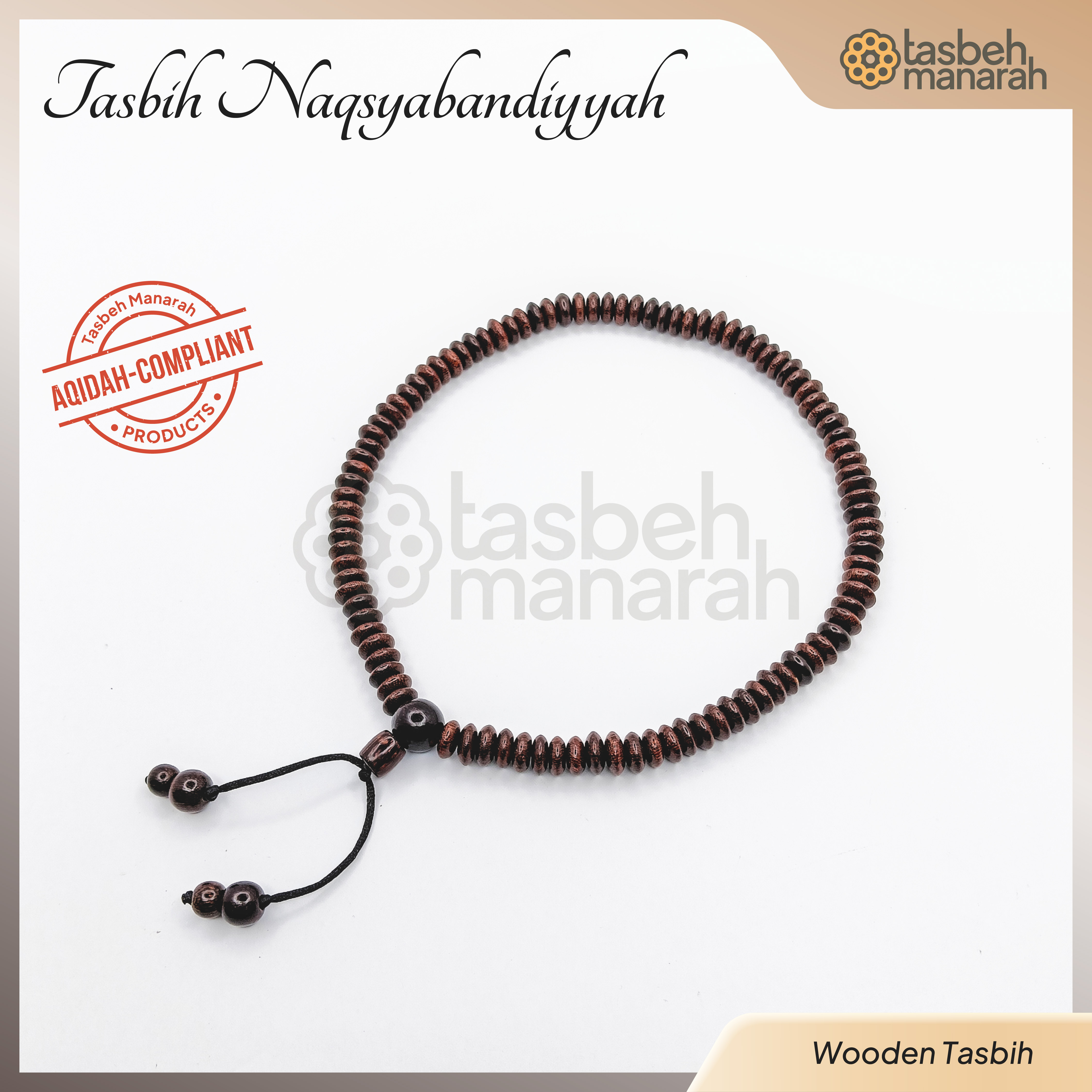 Tasbih Naqsyabandiyah - 100 Beads