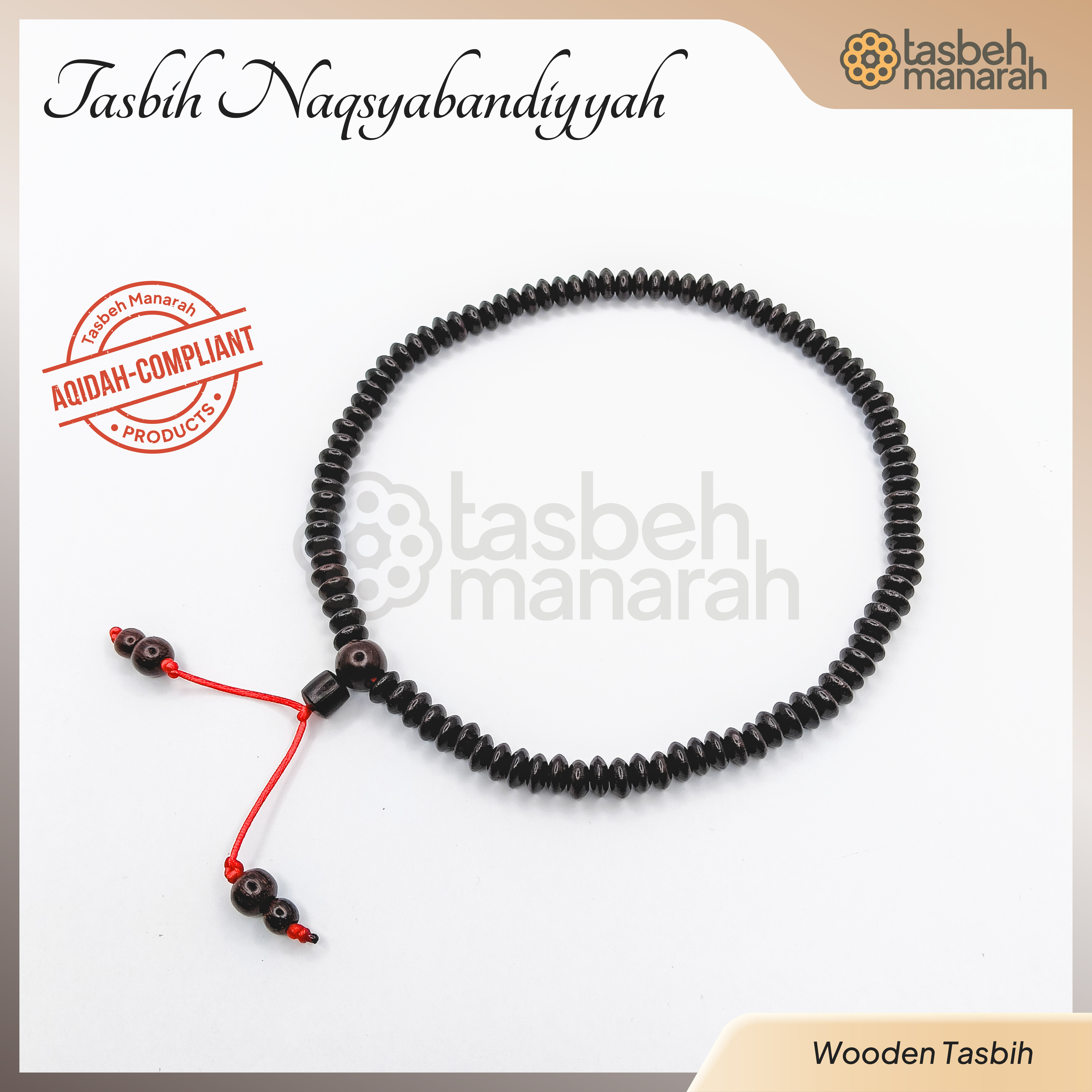 Tasbih Naqsyabandiyah - 100 Beads