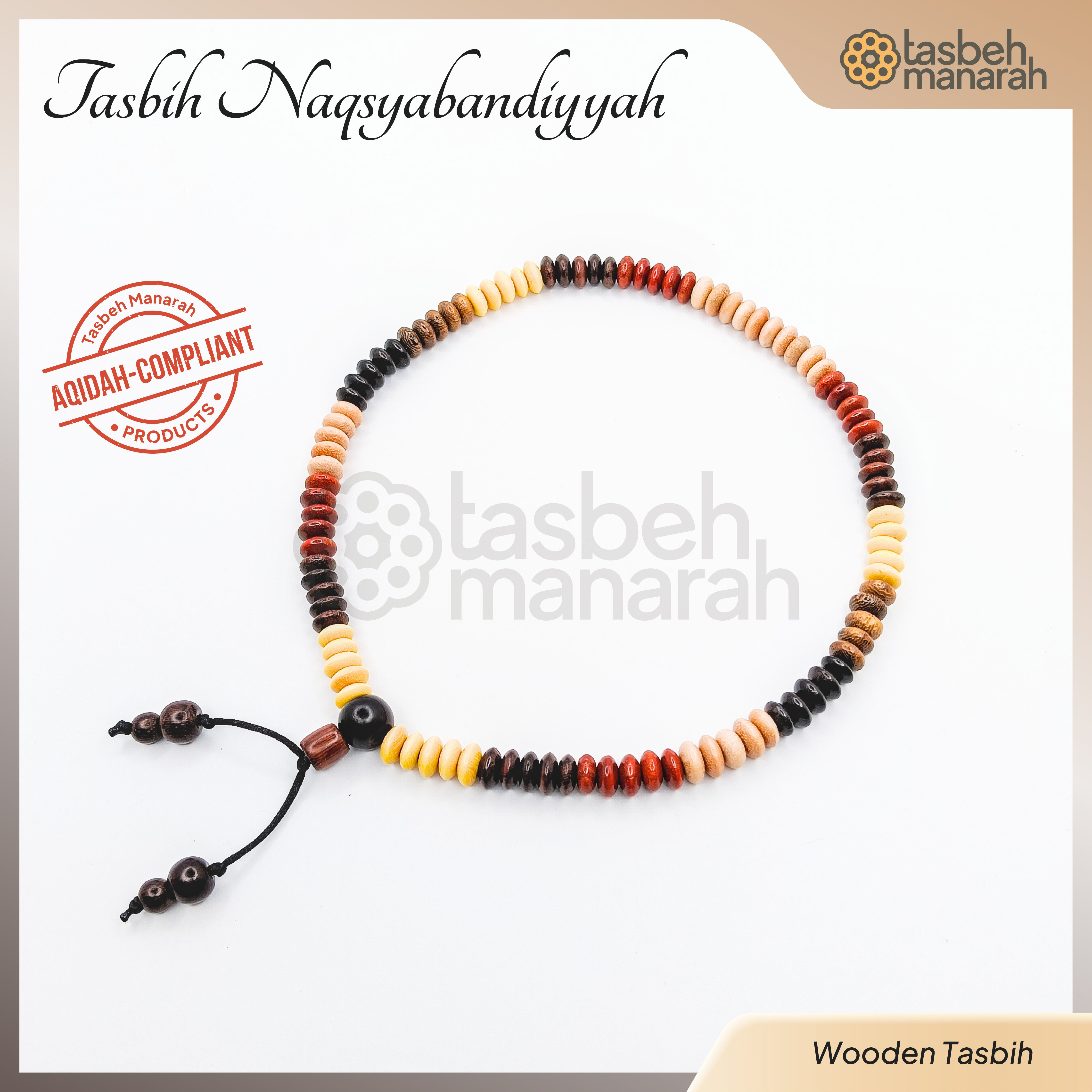 Tasbih Naqsyabandiyah - 100 Beads