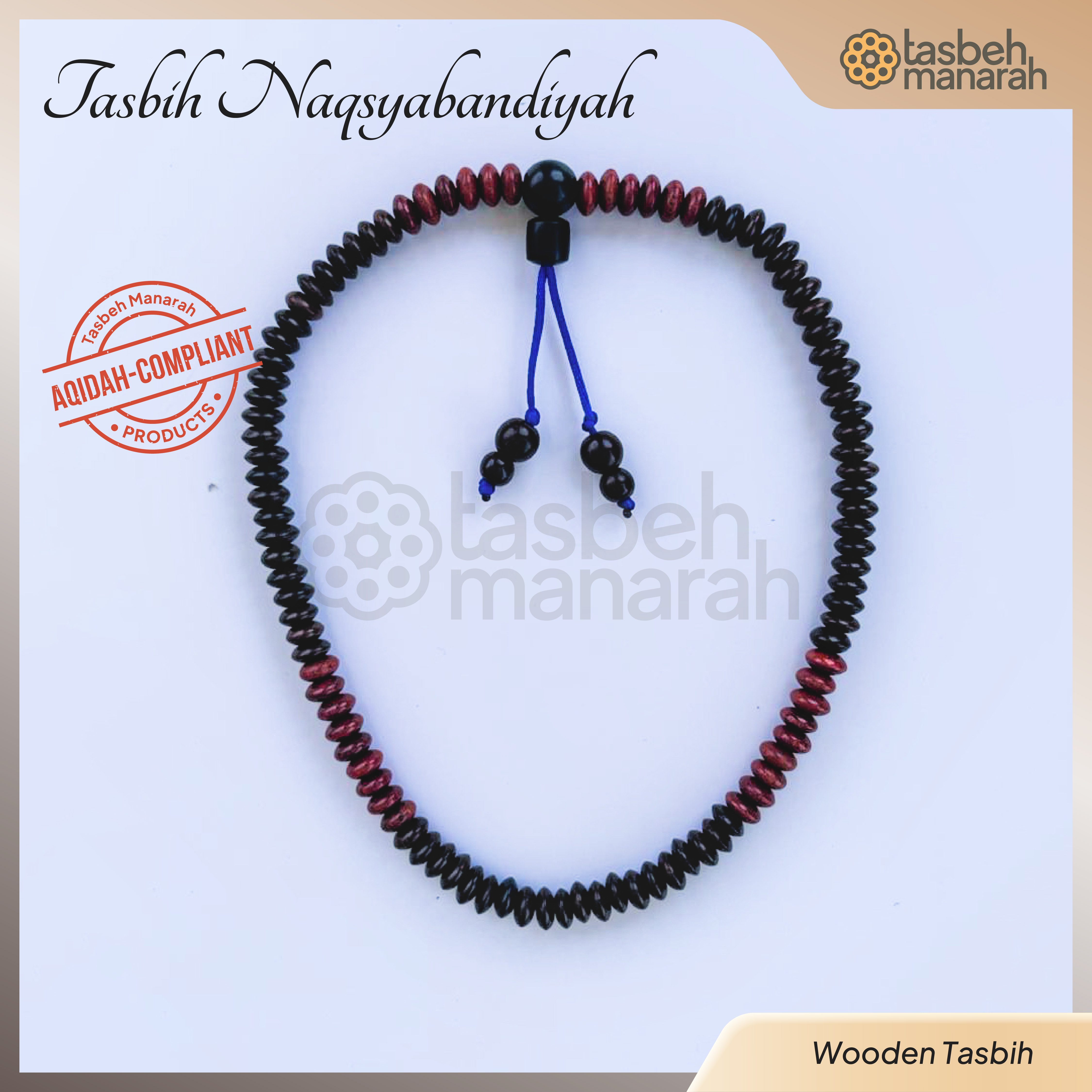 Tasbih Naqsyabandiyah - 100 Beads