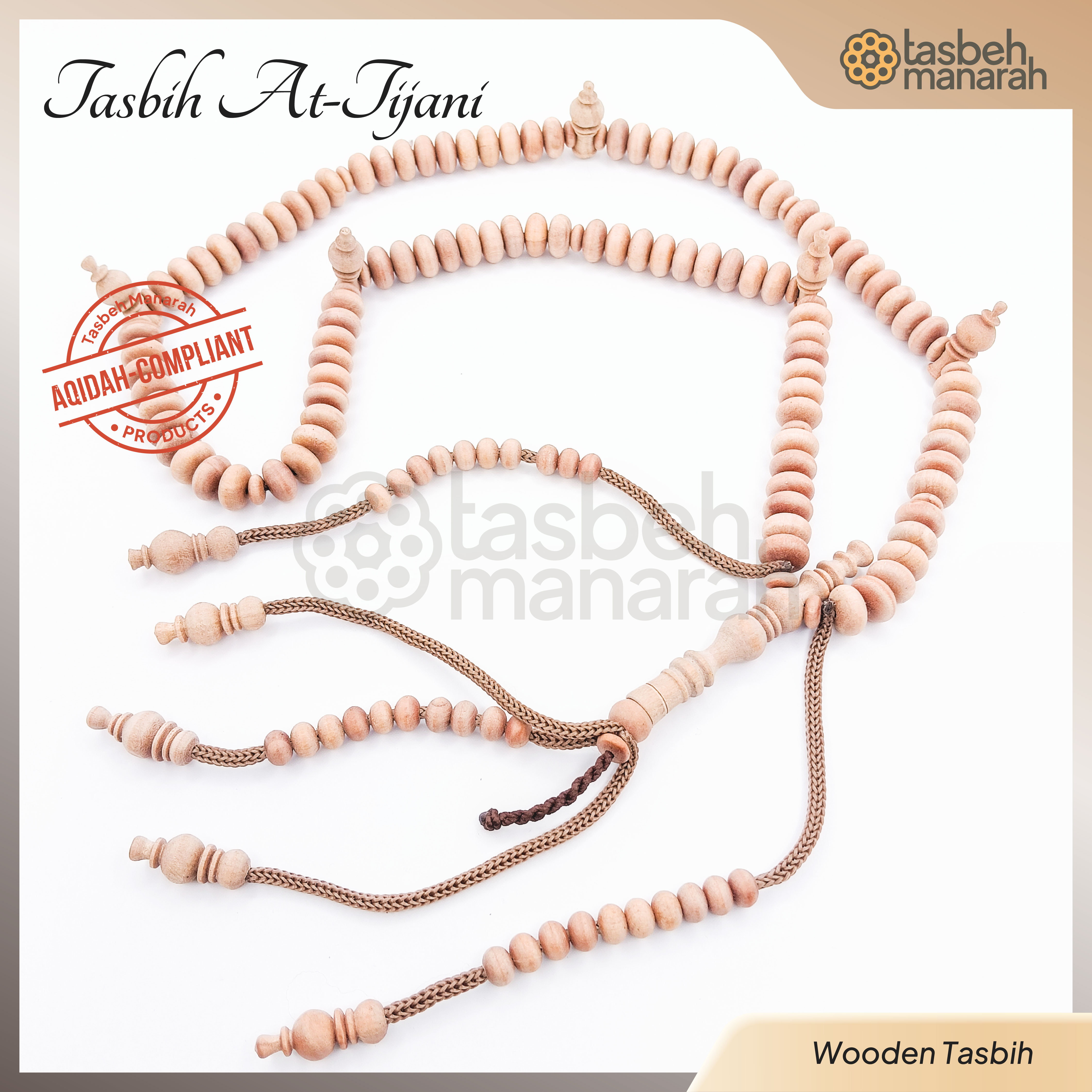 Tasbih At Tijani Cendana Sumbawa - 100 Beads