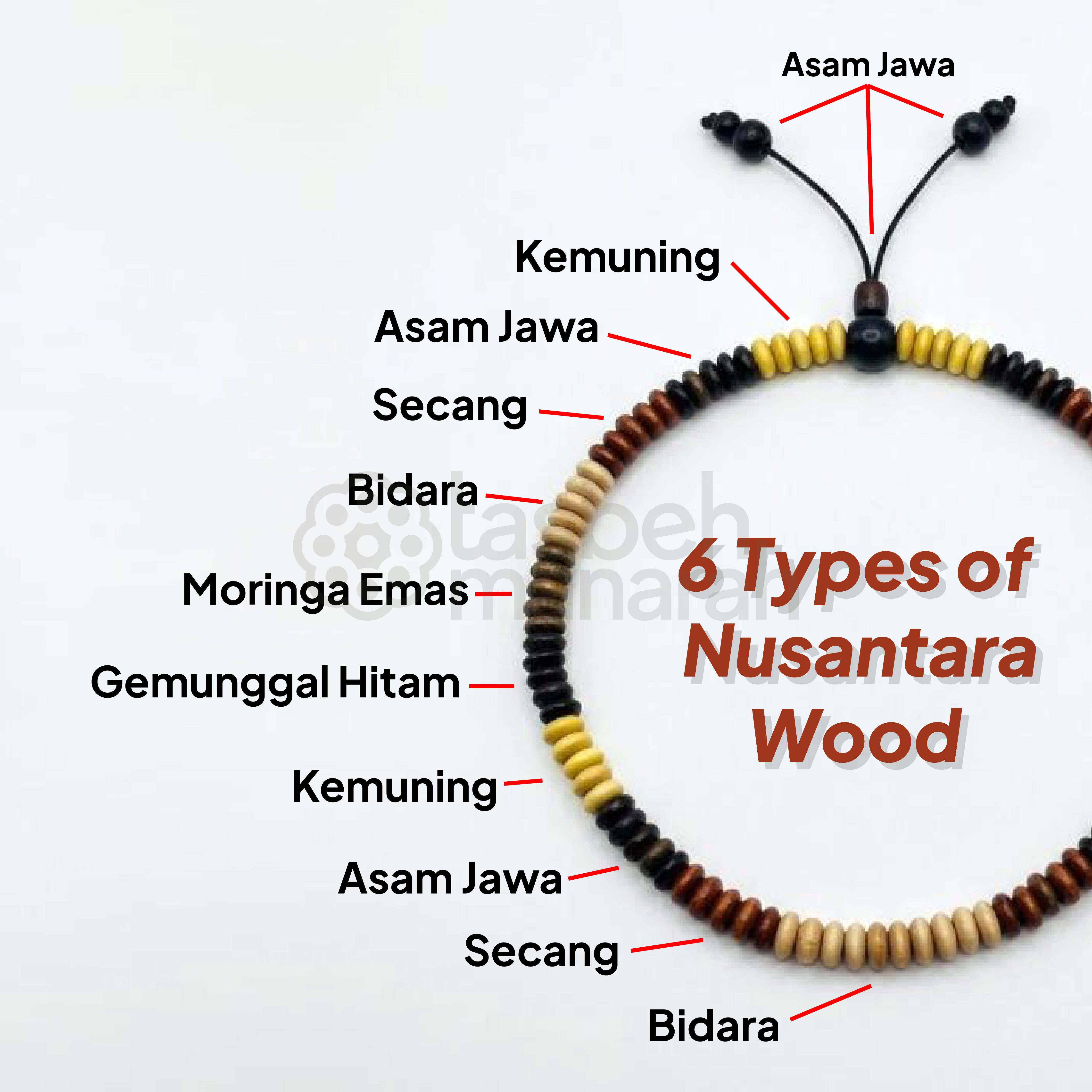Tasbih Naqsyabandiyah - 100 Beads 4
