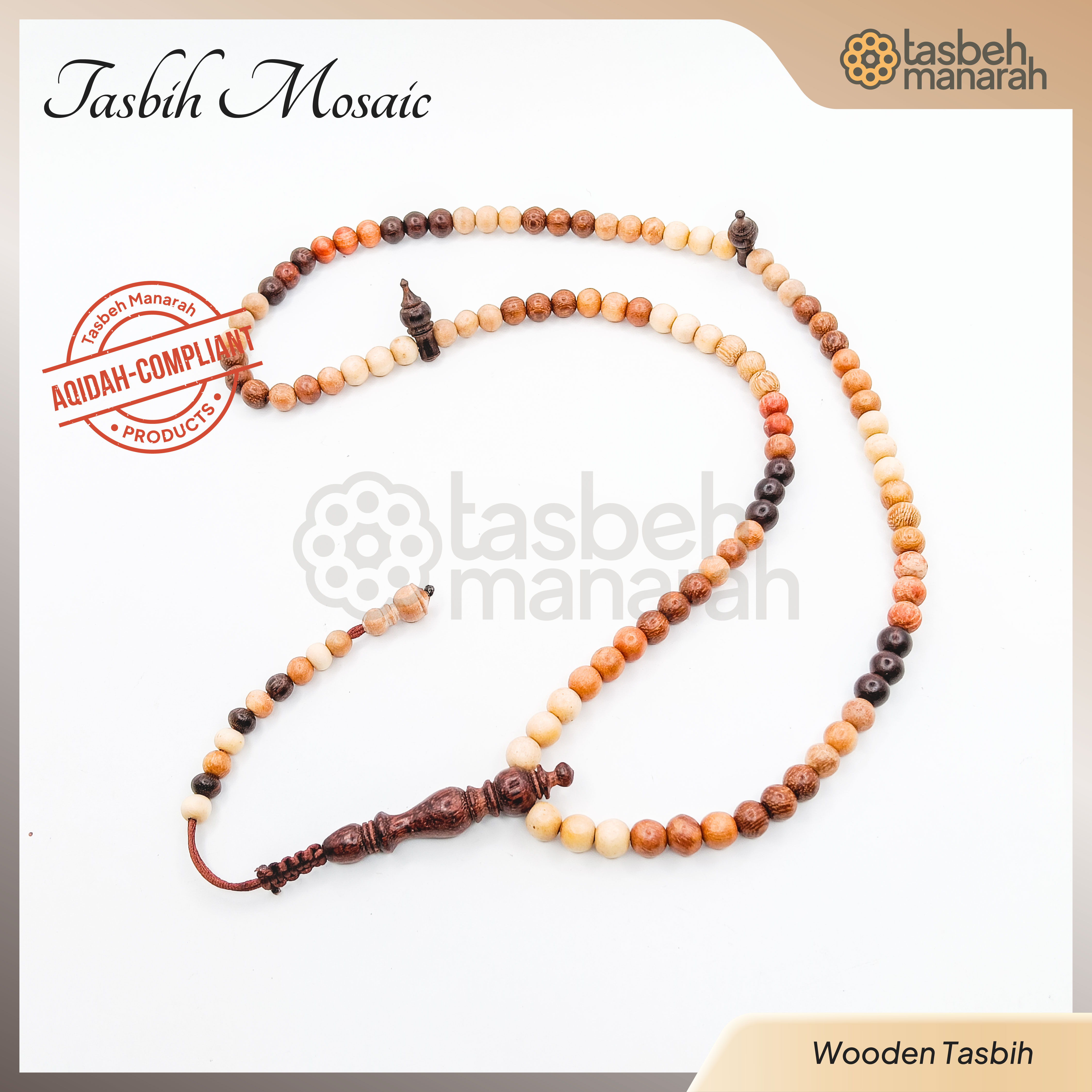 Tasbih Mosaic - 99 Beads