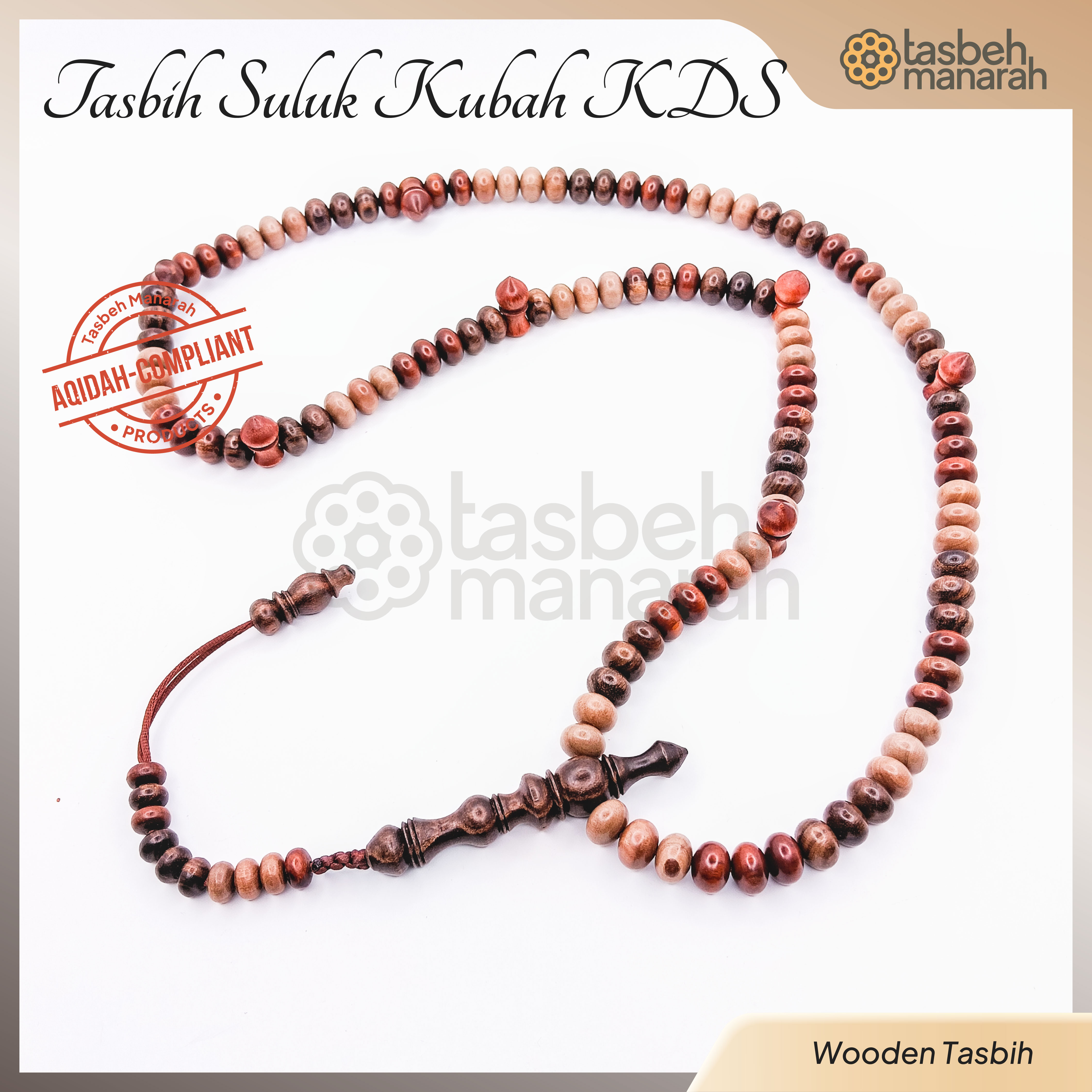 Tasbih Suluk Kubah KDS - 110 Beads