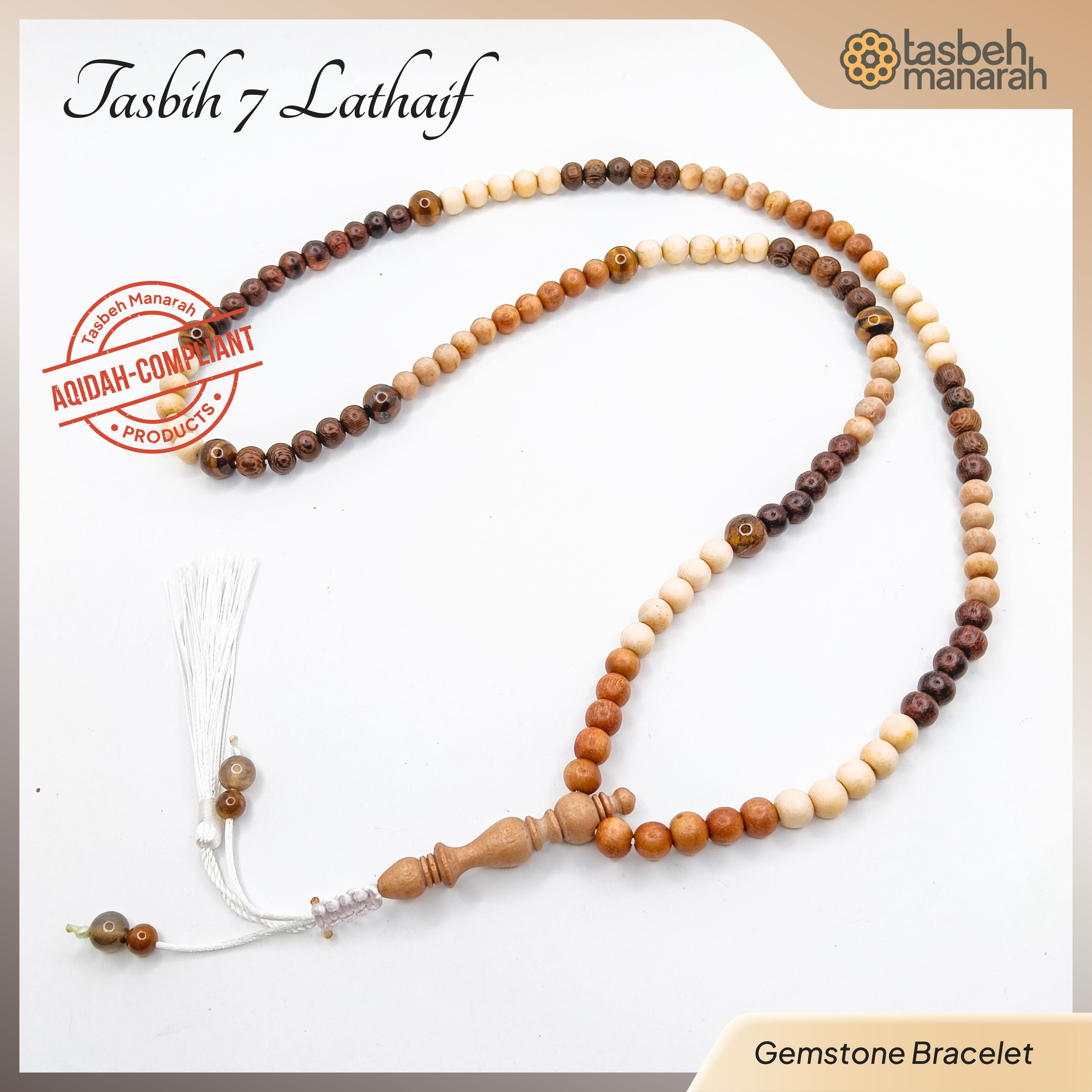 Tasbih 7 Lathaif - 110 Beads