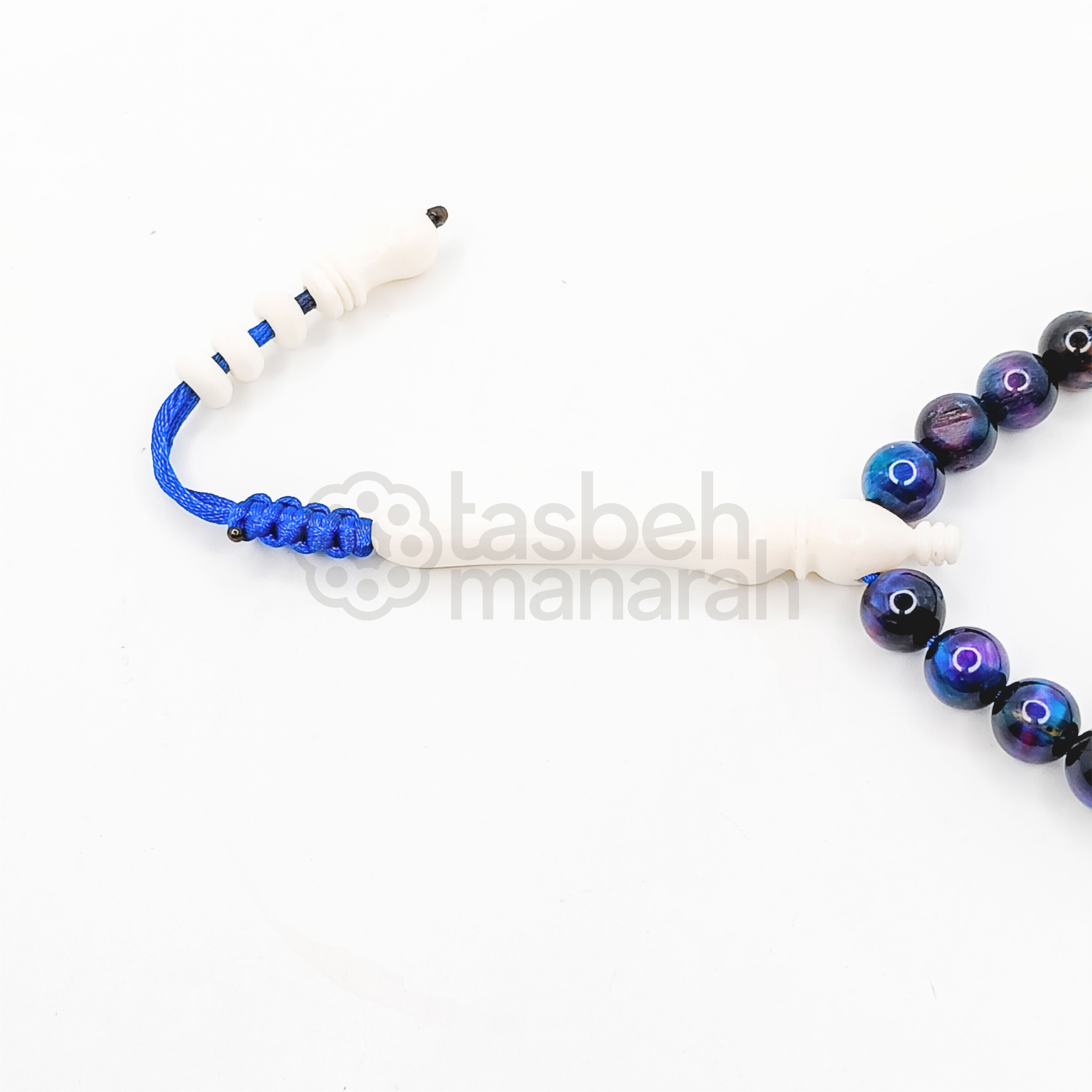 Tasbih Daily Gemstone: Blue Tiger’s Eye - 33 Beads 2