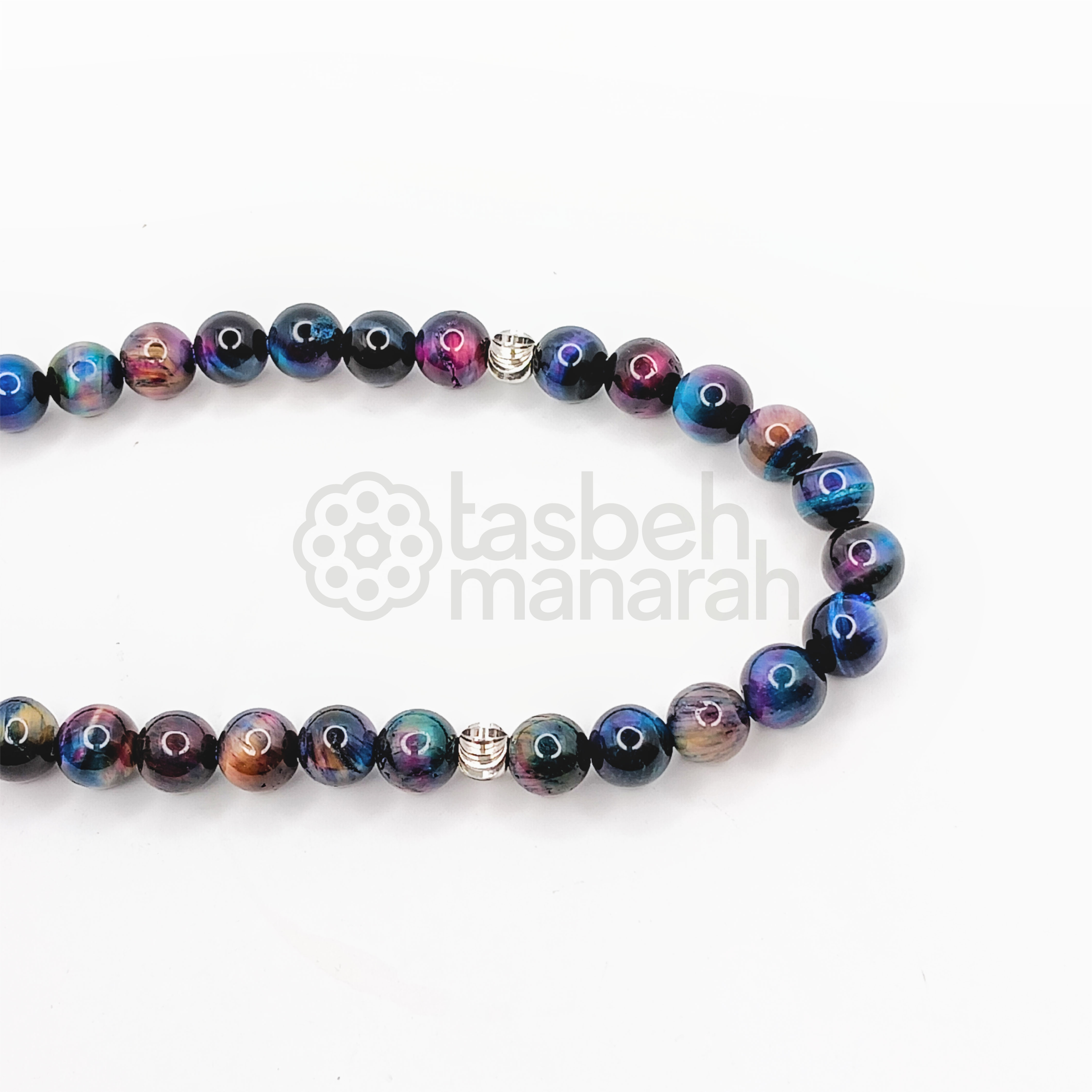 Tasbih Daily Gemstone: Blue Tiger’s Eye - 33 Beads 3