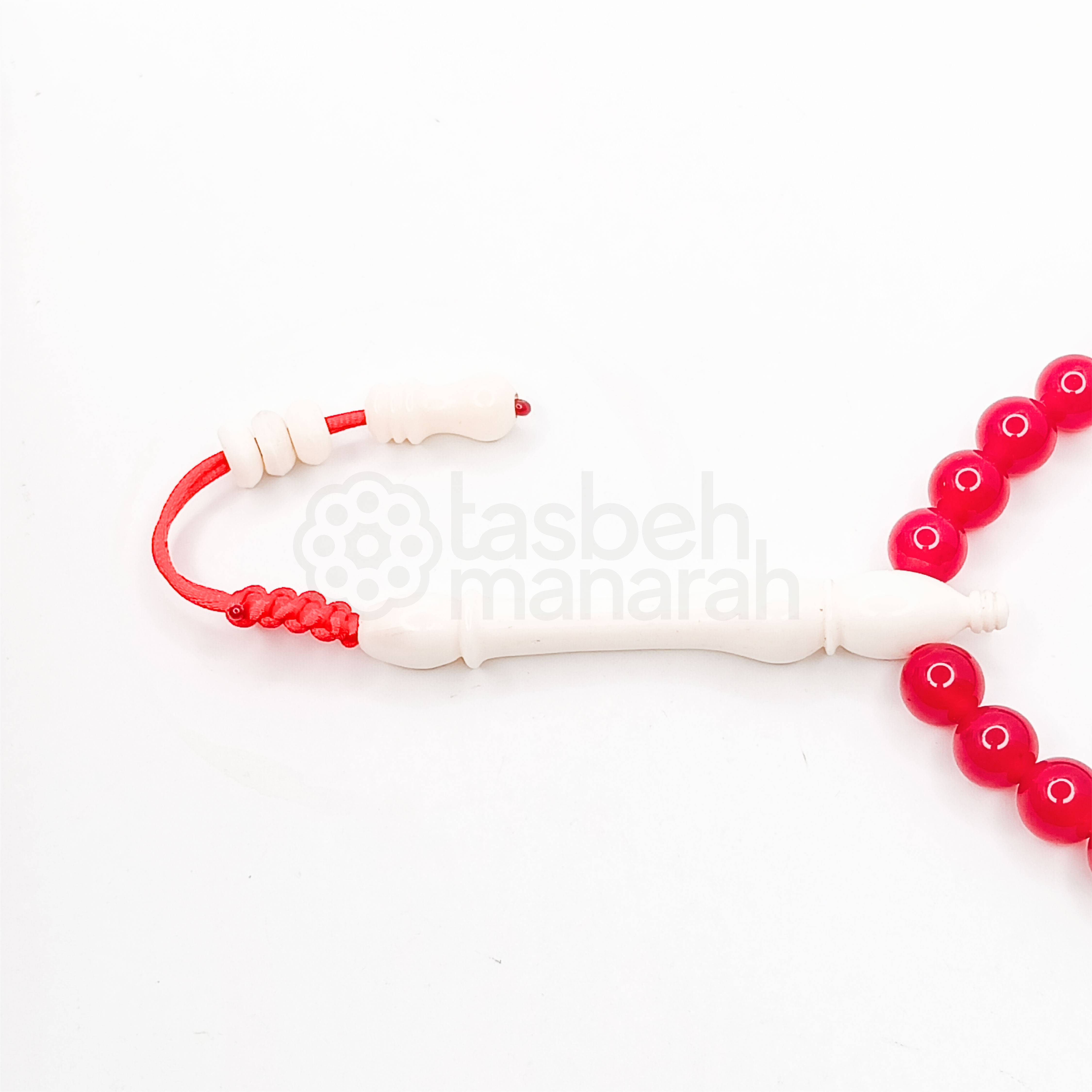 Tasbih Daily Gemstone: Fuchsia Agate - 33 Beads 2