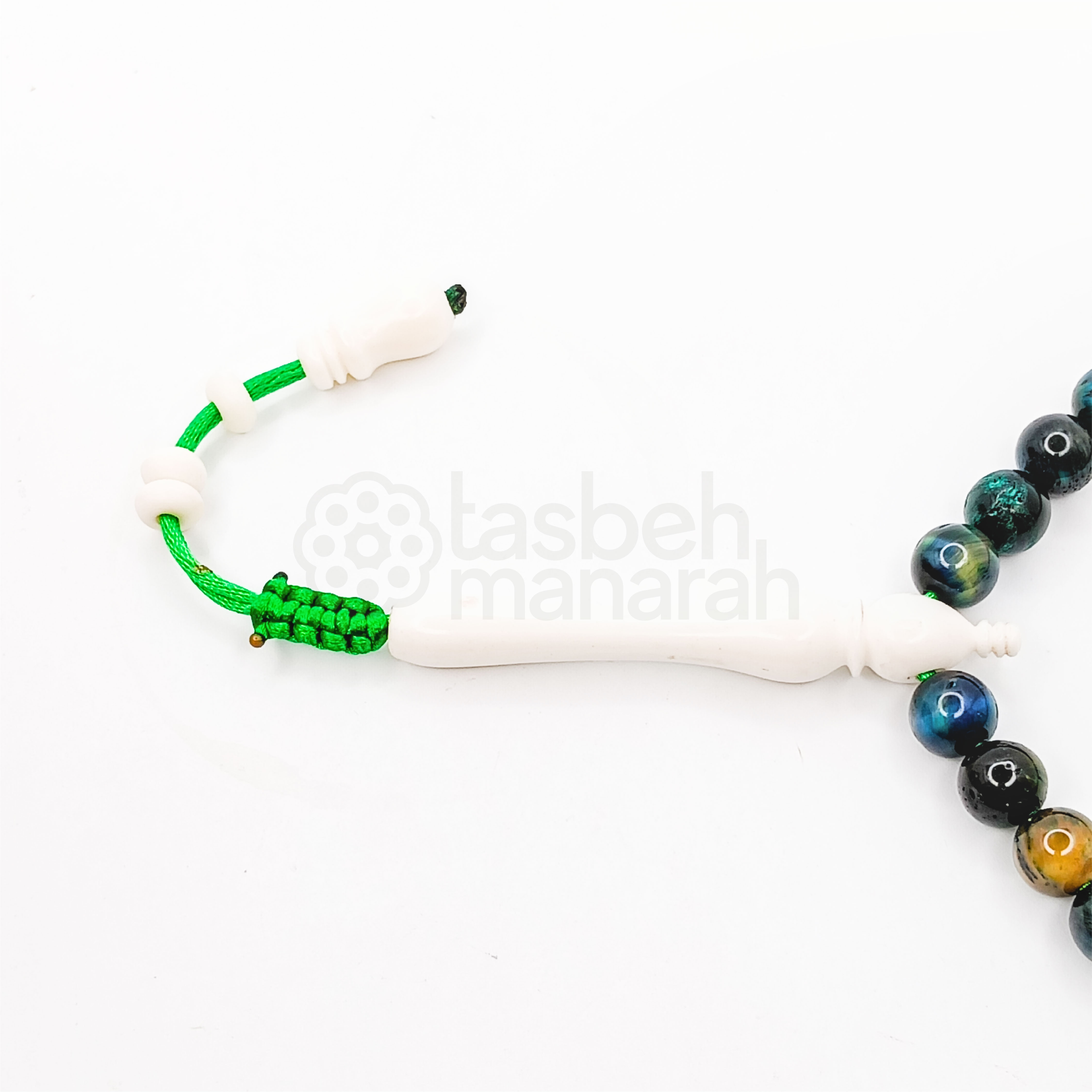Tasbih Daily Gemstone: Green Tiger’s Eye - 33 Beads 2