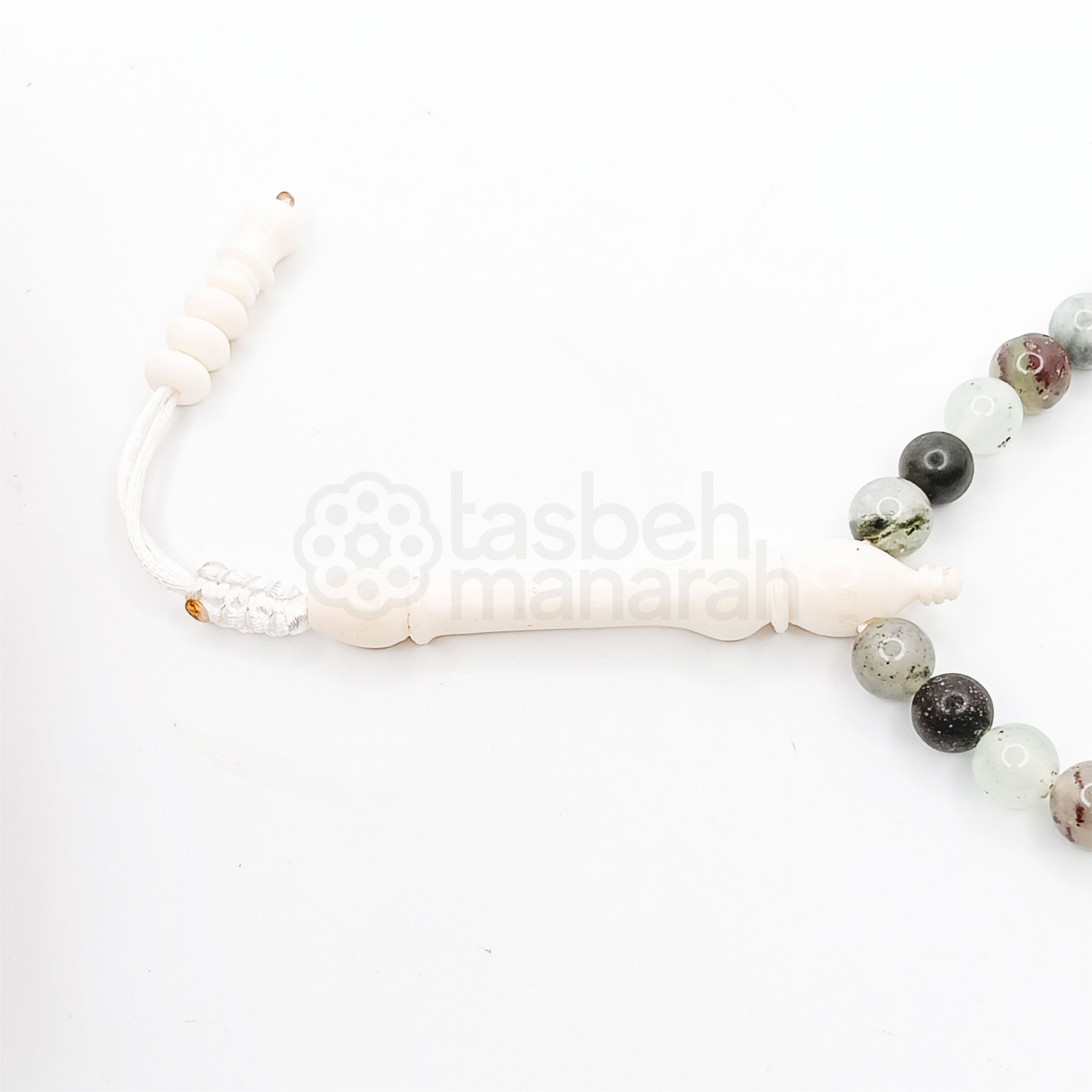 Tasbih Daily Gemstone: Woodland Agate - 33 Beads 2
