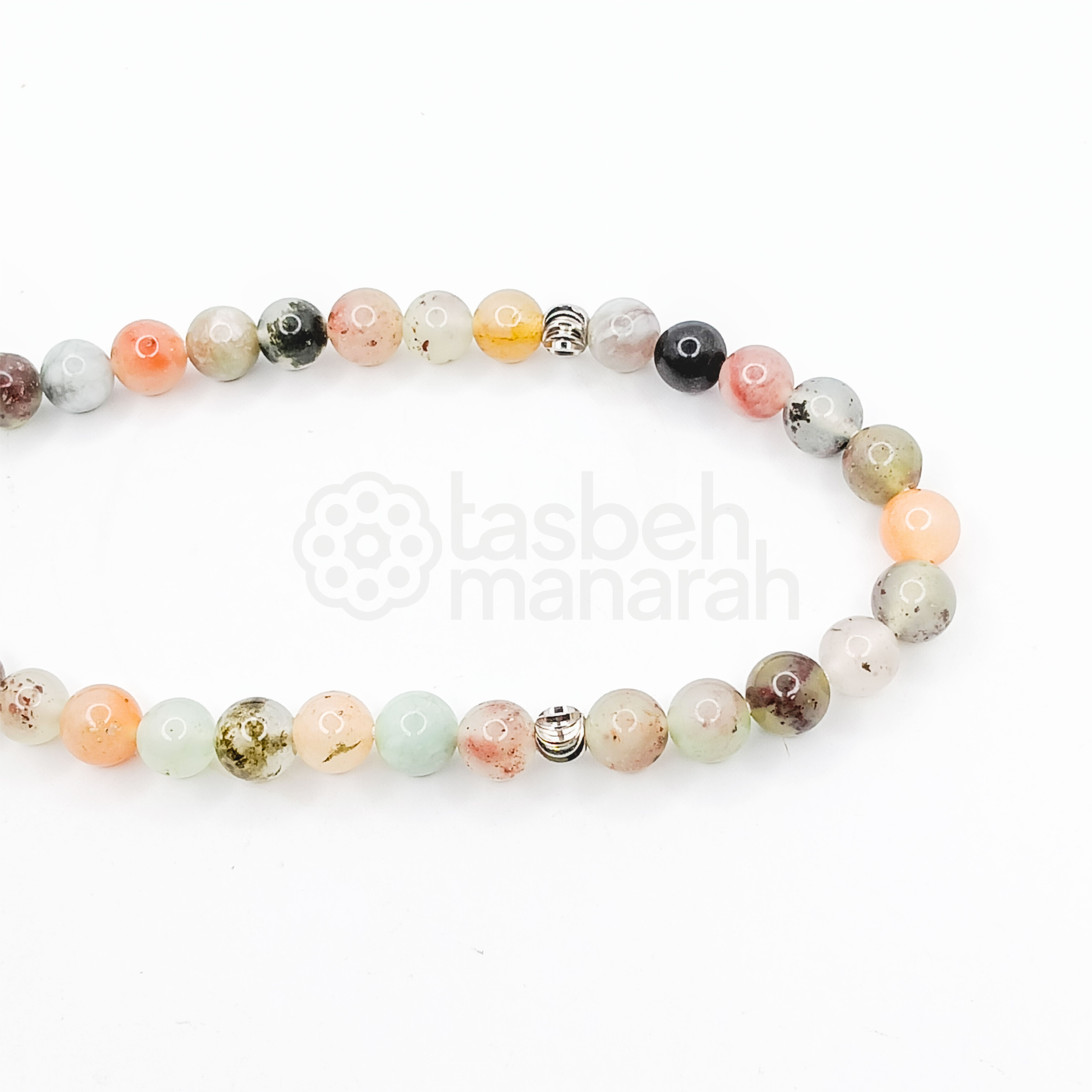 Tasbih Daily Gemstone: Woodland Agate - 33 Beads 3